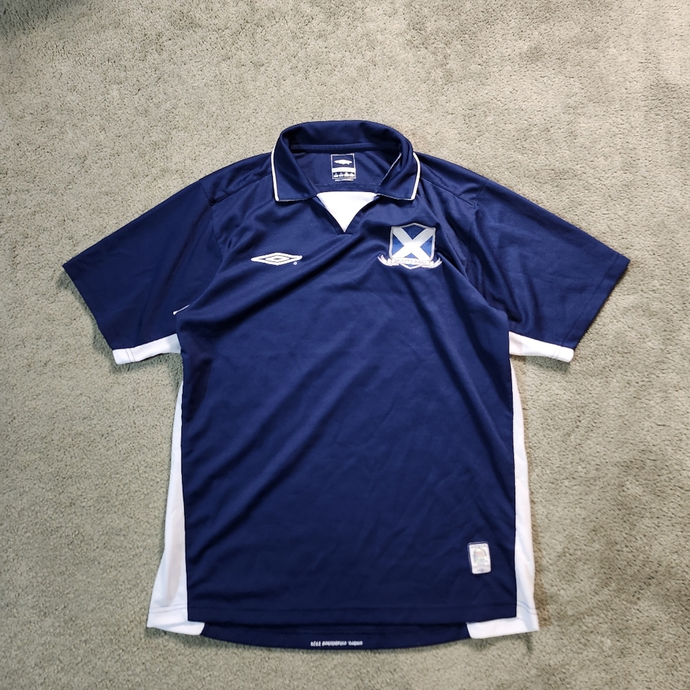 Umbro Navy and White Men's Jersey